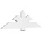 Ekena Millwork Redmond Architectural Grade PVC Gable Bracket, 60"W x 17 1/2"H x 2"D x 6"F, 7/12 Pitch GBP060X18X0206RED00 - alternate 1